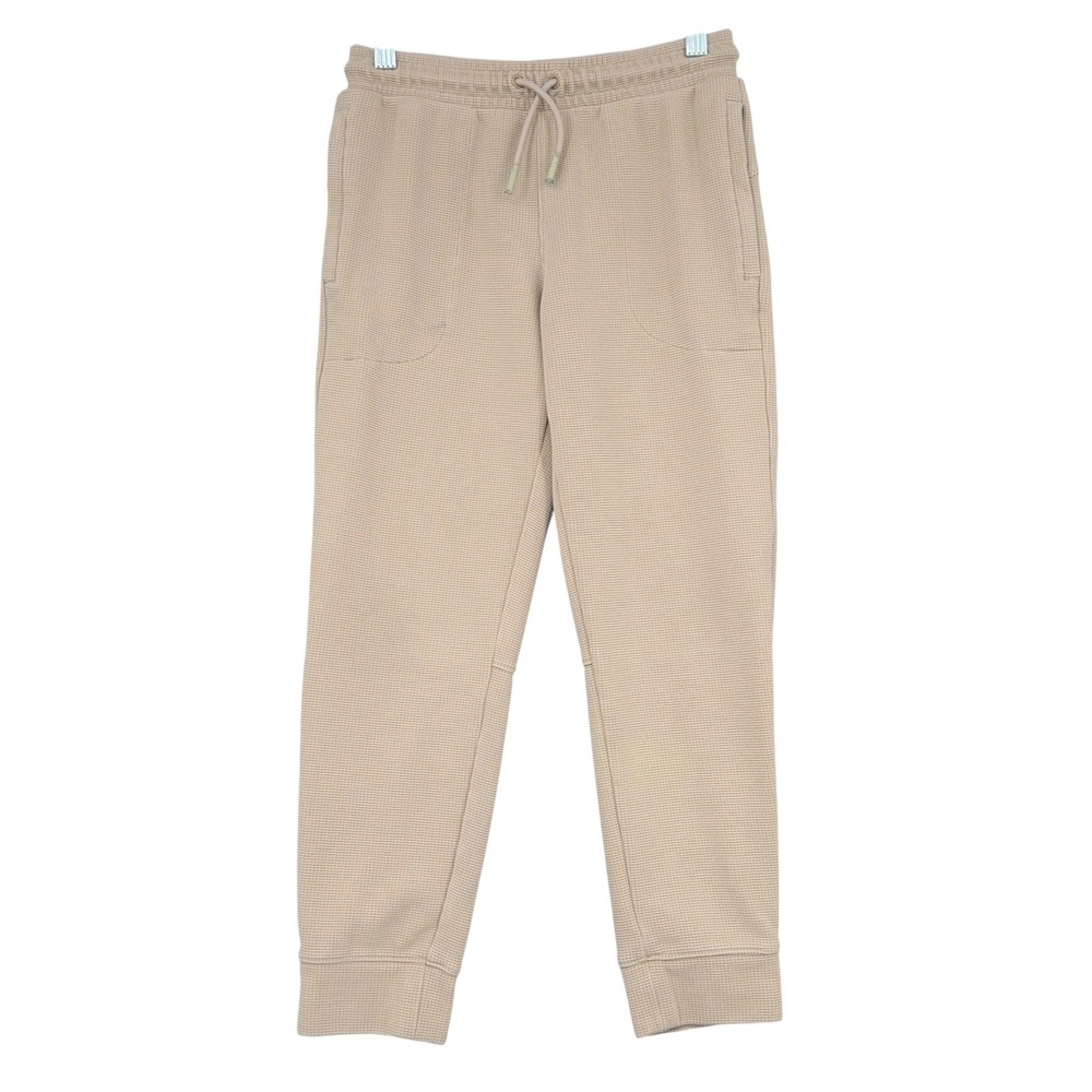 All‎ In Motion Waffle Knit Joggers Kids Size M (8) Rayon Blend Tan